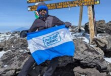 Deepak Anand of NTPC Bongaigaon knocks on the world’s tallest freestanding mountain