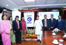 Steel Minister Jyotiraditya Scindia unveils new logo of NMDC