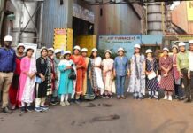 Sensitisation tour for spouses of employees of Raw Material Handling Plant organized by Rourkela Steel Plant