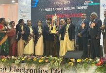 Inter Unit Quality Control Circle Competition : Dhruv Circle of BEL-Panchkula received CMD’s Rolling Trophy