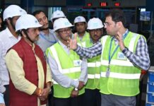 केंद्रीय राज्यमंत्री तोखन साहू NTPC सीपत पहुंचे, प्लांट का किया निरीक्षण