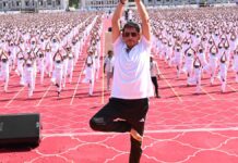 Education institutions in Madurai observe 11th International Yoga Day