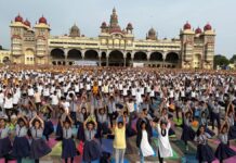 Yoga Day celebrated in Mysuru