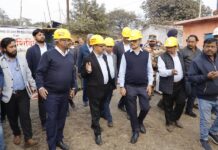 CIL चेयरमैन साईराम ने धनबाद में केंदुआडीह गैस प्रभावित स्थान का दौरा किया