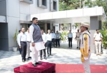कोयला राज्यमंत्री सतीश चन्द्र दुबे एक दिवसीय दौरे पर एसईसीएल बिलासपुर पहुंचे