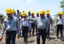एसईसीएल के निदेशक HR बिरंची दास ने कोरबा क्षेत्र में माइन क्लोजर कार्यों का जायजा लिया