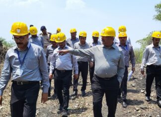 एसईसीएल के निदेशक HR बिरंची दास ने कोरबा क्षेत्र में माइन क्लोजर कार्यों का जायजा लिया